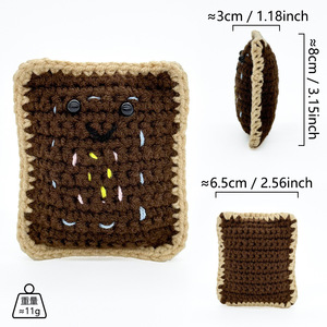 Figura Coleccionable <span class=keywords><strong>de</strong></span> Personajes Adorables Hechos a Mano con Ganchillo, Decoración <span class=keywords><strong>de</strong></span> Escritorio, Regalo, Ajolote (Tarjeta PY) - Product Image 4