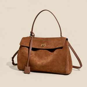 Bolso Tote de Cuero Genuino Esmerilado 2026, Bolso de Hombro de Gran Capacidad de Alta Gama para Mujer, Microfibra - Product Image 2