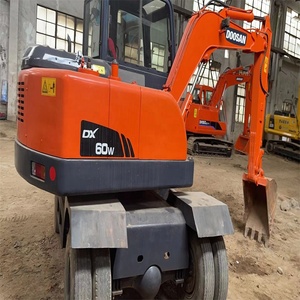 Mini Doosan 6 tonnes a utilisé l'excavatrice DX60 d'occasion DX18 DH35 DH55 DX55-9C DH60 DX80 en excellent état à vendre - Product Image 2