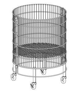 Étagères de rangement en métal VIETMOI de 24 pouces, noires, avec paniers en fil métallique, capacité de 6 L, pour supermarchés, épiceries et magasins de détail - Product Image 2