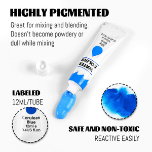 Panwenbo 12ml/0,4 oz 24 Juego de colores vibrantes Tubo de aluminio Juego de pintura de <span class=keywords><strong>acuarela</strong></span> profesional para pintores, estudiantes, principiantes - Product Image 2