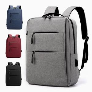 Waterproof Oxford Business Casual School Travel <b>Laptop</b> <b>Backpack</b> With USB Port Plain - Product Image 1