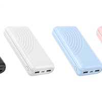 Batteries externes portables d'urgence miniatures de grande capacité 20000 mAh pour téléphones, idéales pour les voyages en extérieur