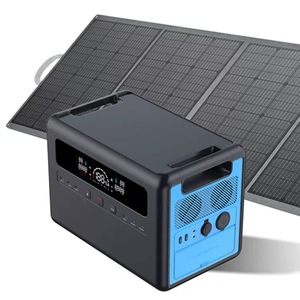 ポータブル電源 ソーラー発電機 ソーラーパネル付き 家庭用電源バンク ワイヤレス充電器 正弦波 MPPT - Product Image 1