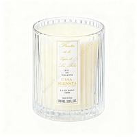 Bocaux en verre de luxe personnalisés pour bougies de Noël, vides, 12 oz, avec couvercle et emballage en boîtes, vente en gros