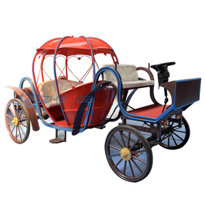 Princess Wedding Pumpkin Carriage Electric 6-Person Solid Rubber Tires Customized Color Victorian Sightseeing Carriage China - Product Image 6