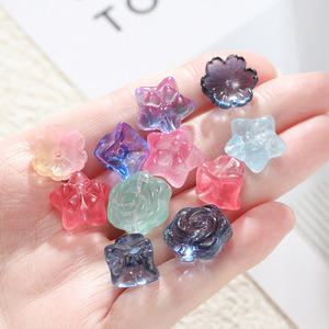 Colorful Resin Flower Charms For DIY Jewelry Accessories <b>Bracelets</b> Phone Chains Unisex Fashion Pendants - Product Image 3