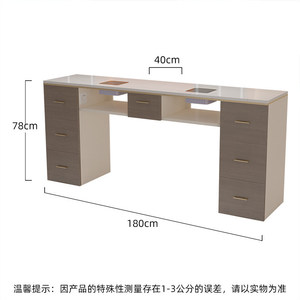 Ensemble de bureau et chaise de manucure de luxe — Table en marbre avec dépoussiéreur intégré - Product Image 6