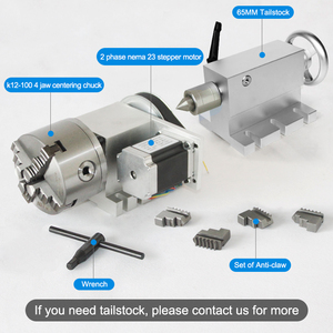 แกนหมุนราคาดี รุ่น K5M-6-100B ขนาด 100 มม. 4 จับ คัชแบบหมุน 6:1A สำหรับเครื่องกัด แกนหมุนแบบกลวง 4 แกน - Product Image 4