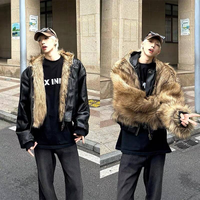 Luxe léger avec une texture épaisse, chaud et confortable en hiver, veste réversible.