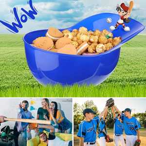 पर्यावरण के अनुकूल बच्चों बेसबॉल हेलमेट स्नैक कटोरे चिप आइस क्रीम सनडे प्लास्टिक कप - Product Image 6