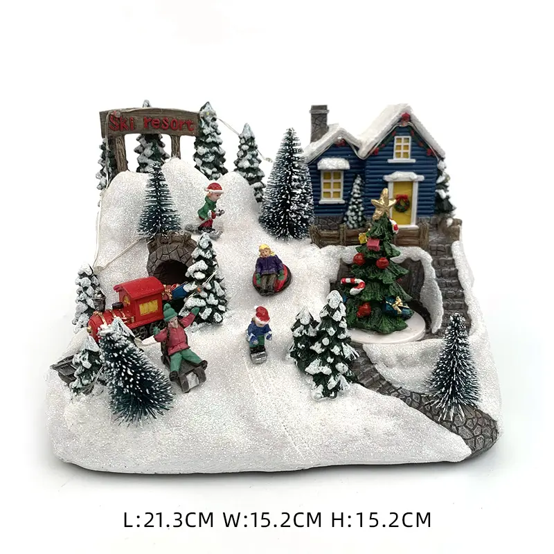 제조 업체 직접 판매 절묘한 모양 개인화 된 크리스마스 가정 취미 장식 수지 공예 테이블