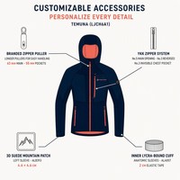Veste softshell pour femme Alpine PRO, respirante, coupe-vent, extensible, avec capuche, pour la randonnée printemps-automne