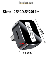 Adaptador Inalámbrico 2 en 1 Mini Carplay Android Auto, Dongle Carplay, Caja Carplay, Convertidor de Puerto USB para Sistemas IOS y Android