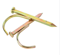 Collier de serrage en U en acier zingué pour tuyaux métriques avec filetage fin et tige lisse pour PVC, PPR, ciment et clous de type standard