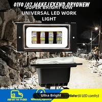 Nouvelle lampe de travail LED DRL jaune super lumineuse 40W, faisceau spot, lumière de conduite universelle pour voitures, camions, motos, 4x4, tout-terrain