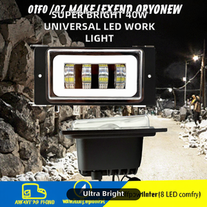 ไฟสปอร์ตไลท์ LED สีเหลือง 40W สว่างพิเศษ รุ่นใหม่ สำหรับรถยนต์ รถบรรทุก รถจักรยานยนต์ 4x4 ออฟโรด - Product Image 2