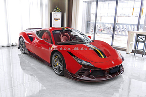 Nuevo Kit de Modificación de Carrocería para Auto, Parachoques Delantero de Fibra de Carbono Rojo Vino, Alerón Trasero, Difusor, Adaptable con Tornillos - Product Image 2