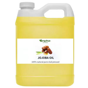 Huile de jojoba pressée à froid biologique (huile essentielle pure à 100%) Parfum doux pour les soins de la peau et des cheveux Facilement absorbée Prix de gros - Product Image 1