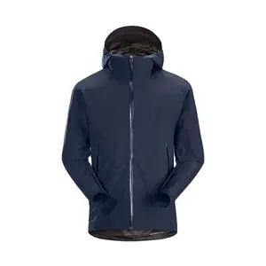 Veste de pluie imperméable et respirante pour les hommes, manteau personnalisé, imperméable, à la mode marine, collection automne-hiver