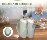 Ustensiles adaptatifs personnalisés avec poignée ergonomique pour tremorements de la main, personnes âgées, arthrite, Parkinson - Ustensiles améliorés