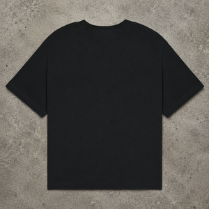 T-shirt pour homme en coton 100% tricoté, coupe ample, imprimé graphique, style vintage, grammage lourd - Product Image 3