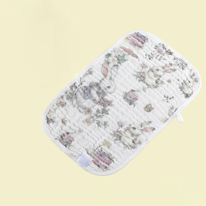 <span class=keywords><strong>Serviette</strong></span> de bain <span class=keywords><strong>personnalisée</strong></span> en gaze blanche pour bébé, imprimée sur mesure, pour fille et garçon, vente en gros - Product Image 3