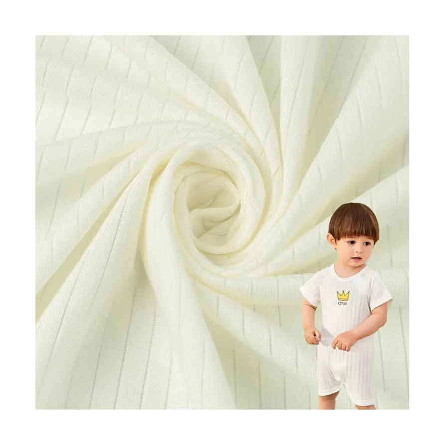 65% bamboo 30% cotton 5% spandex knitted interlock high quality bamboo fibre for baby clothing jacquard fabric with bamboo OEKO