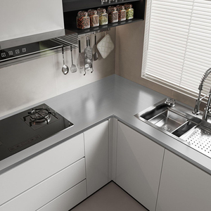 Pegatina de pared cepillada plateada, estufa de cocina, refrigerador, elevador, puerta, renovación, <span class=keywords><strong>papel</strong></span> <span class=keywords><strong>tapiz</strong></span> - Product Image 6