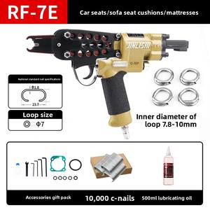 Pistola Pneumática Tipo C Modelo C-760 para Pregos de 3-4.8mm para Montagem de Redes de Gaiolas de Frango, Pássaro e Coelho - Product Image 3