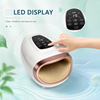 Neuheit: Elektrisches Handmassagegerät mit Rollen und Knetfunktion, Beheizt, Akupressur, Vibrationsmassage für Finger und Hände