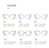 VisualMate dernières lunettes optiques en métal à lunette complète lunettes de lecture carrées surdimensionnées à la mode