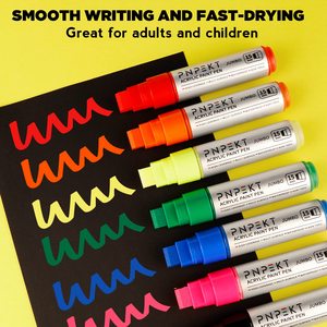 ปากกามาร์กเกอร์สีอะคริลิคอุปกรณ์สำหรับการวาดภาพหิน, ผ้าใบ, กระดาษ, ไม้ - Product Image 4