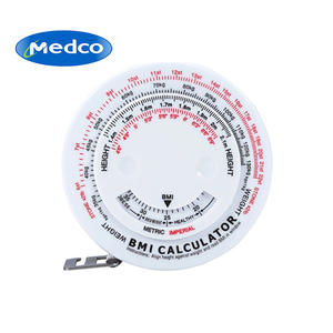 เครื่องคำนวณค่าดัชนีมวลกาย Medco แบบวงกลมขนาดใหญ่ ใช้ได้ทั้งหน่วยเมตริกและอิมพีเรียล สำหรับวัดส่วนสูงและน้ำหนัก อุปกรณ์ตรวจสอบสุขภาพสำหรับทุกเพศ - Product Image 1