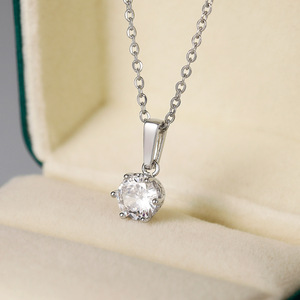 Collana con Ciondolo Semplice per Donne, Stile Europeo e Americano, Catena per Clavicola, Regalo di San Valentino, Gioielli - Product Image 1