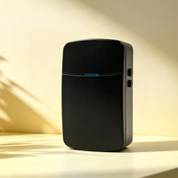 LUCKARM Sonnette sans fil cinétique noire auto-alimentée sans batterie étanche installation facile pour la maison