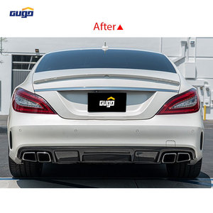 Ống xả khuếch tán sau bằng nhựa chất lượng cao GUGO dành cho xe W218 CLS bốn cửa đời 2013-2017, nâng cấp bodykit thể thao phía trước, kiểu dáng CLS63 - Product Image 3
