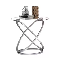Table basse ronde en verre moderne du Canada pour salon, meubles brillants pour la maison