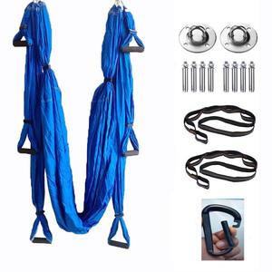Kit de hamac volant en soie pour yoga et fitness, haute qualité, avec logo personnalisé, 6 poignées, pour exercices de force et antigravité - Product Image 4