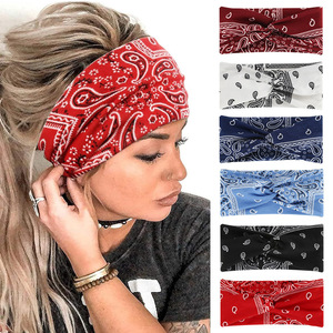 WAI <span class=keywords><strong>XUAN</strong></span> Diadema deportiva de <span class=keywords><strong>yoga</strong></span> para mujer, elástica, suave, de poliéster, estilo vintage, con estampado de leopardo, multicolor - Product Image 1