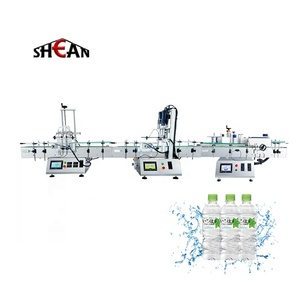 3 in1 <span class=keywords><strong>Desktop</strong></span> automatico piccolo vetro plastica bottiglia d'acqua succo di latte olio d'oliva riempimento liquido tappatrice ed etichettatrice - Product Image 1