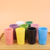 Verres à shot de tequila de 2 oz, tasse en céramique peinte à la main avec motif de poterie mexicaine Talavera, cadeaux pour amis