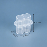 Boîte de protection transparente rectangulaire en PP lavable pour l'emballage de bouteilles