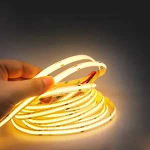 VST 5mm 8mm DC 24V Cob Led Strip RGB 8w 5mm 110v 220v 12v 3000k 4000K 6000K RGB Comprimento flexível impermeável COB LED Strip