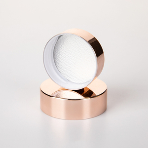 Logo <span class=keywords><strong>gravé</strong></span> Cosmetics Cream Jar Seal 53mm 58mm 63mm Rose Gold Silver Aluminium-Plastic Cap Plastic Cap avec couvercle en aluminium - Product Image 2