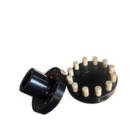 Acoplamiento de Columna Universal Flexible de Alto Torque, Acoplamiento de Eje de Bomba de Agua de Acero Fundido con Pasador de Poliuretano, Manguito de Nylon