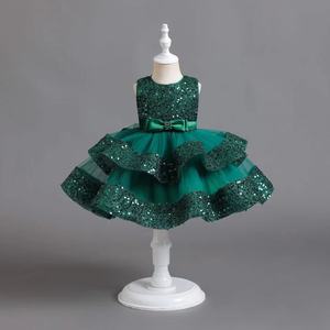 Vestido de Navidad para <span class=keywords><strong>niña</strong></span>, primer paseo, fiesta de cumpleaños, Princesa, <span class=keywords><strong>bautizo</strong></span>, tutú sin mangas con lentejuelas para niños, traje de Año Nuevo - Product Image 2