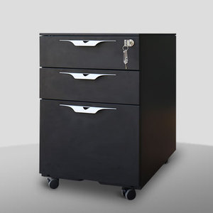 China Modern Office Furniture Mobile Pedestal Cabinet Under <b>Desk</b> Steel Filing Cabinet <b>With</b> Movable Wheel <b>Large</b> Capacity - Product Image 2