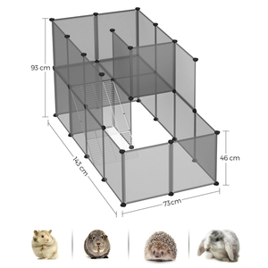 Recinto Pieghevole Premium in Acrilico Ecologico per Animali Domestici, Box per Cani e Cuccioli da Interno, Recinzione per Animali Domestici - Product Image 2