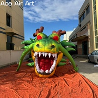 Tête de dragon gonflable géante pour les promotions Ballon gonflable Dragon Ball Z Cartoon Character pour les événements et les affichages publicitaires